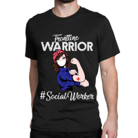 Vintage Frontline Warrior Social Worker Xmas For W Classic T-shirt | Artistshot