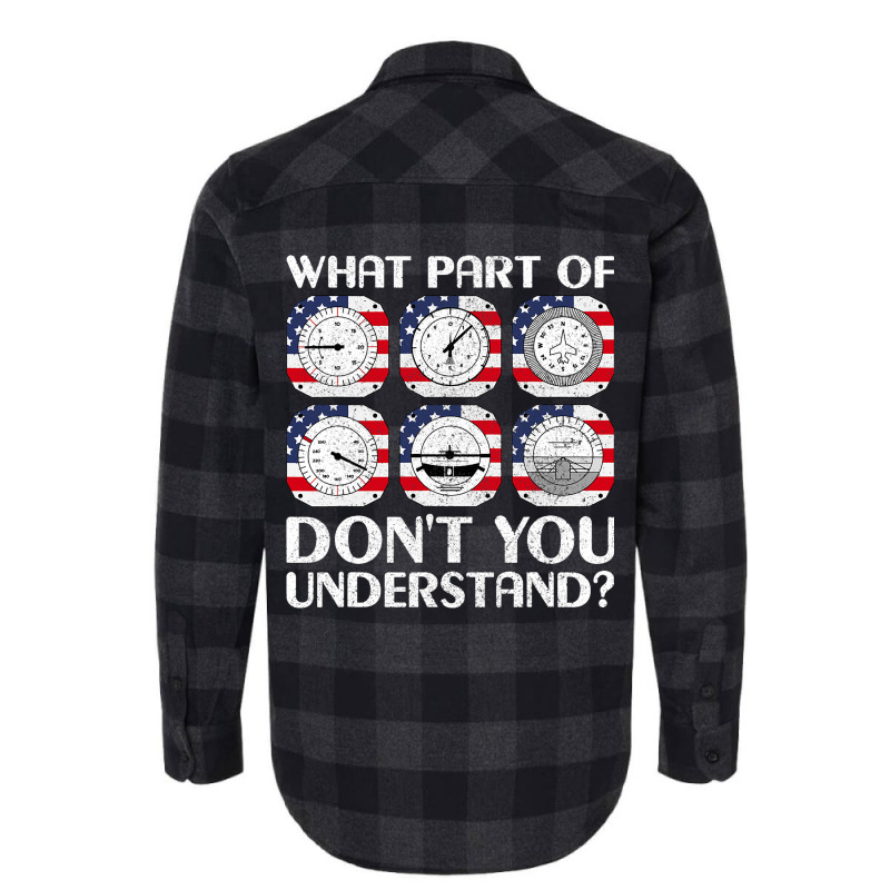 Pilot Airline Aircraft Airplane Instrument Funny A Flannel Shirt | Artistshot