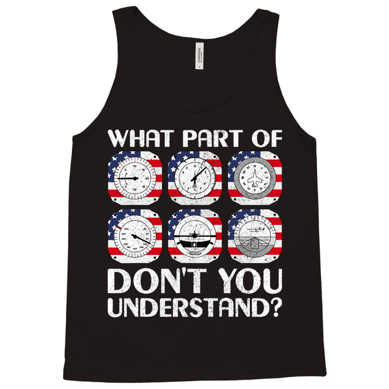 Pilot Airline Aircraft Airplane Instrument Funny A Tank Top | Artistshot