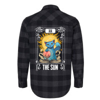 Tarot Card Gothic Astrology Occult The Sun Cat Tar Flannel Shirt | Artistshot