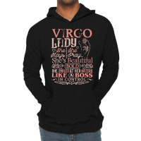 Virgo Lady Shirt Astrology Zodiac Sign Virgo Woman Lightweight Hoodie | Artistshot