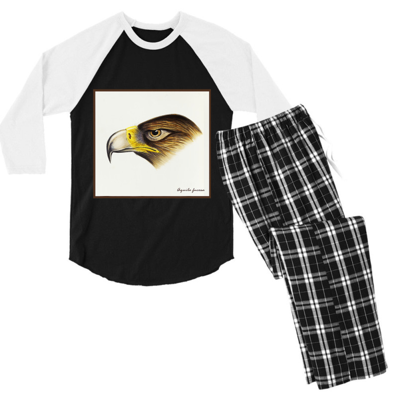 Wedge Tail Eagle Aquila Fucosa Bird Of Prey Birdin Men's 3/4 Sleeve Pajama Set by ZaidenHendricks | Artistshot