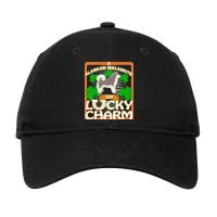 Alaskan Malamute T  Shirt My Alaskan Malamute Is My Lucky Charm   Gift Adjustable Cap | Artistshot