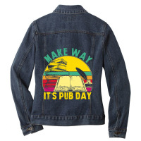 Novel Writer Pub Day Just Published Author Publish Ladies Denim Jacket | Artistshot