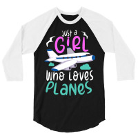 Pilot Aviation Airplane Airline Future Pilots 3/4 Sleeve Shirt | Artistshot