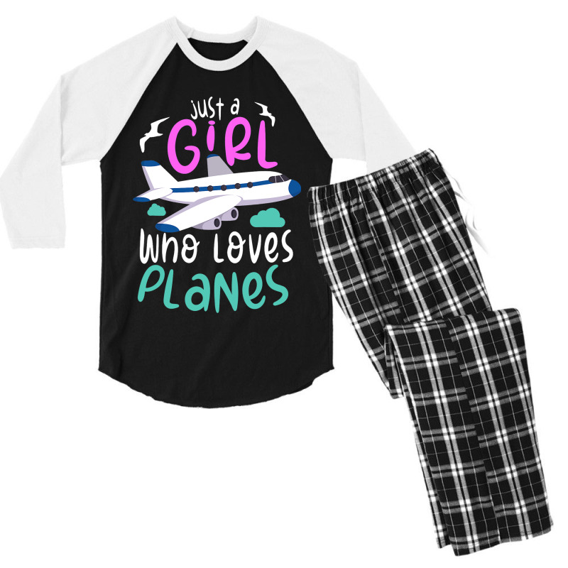 Pilot Aviation Airplane Airline Future Pilots Men's 3/4 Sleeve Pajama Set | Artistshot