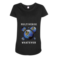 Parallel Dimension Astrophysics Astronomy Quantum  Maternity Scoop Neck T-shirt | Artistshot