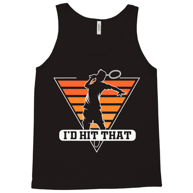 Vintage Badminton Funny Retro Shuttlecock Birdie S Tank Top by KeziahSingleta | Artistshot