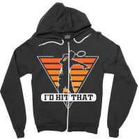 Vintage Badminton Funny Retro Shuttlecock Birdie S Zipper Hoodie | Artistshot