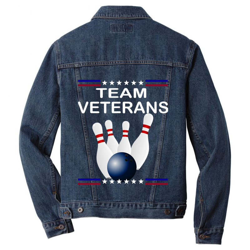 Veteran Bowling Team Men Denim Jacket | Artistshot