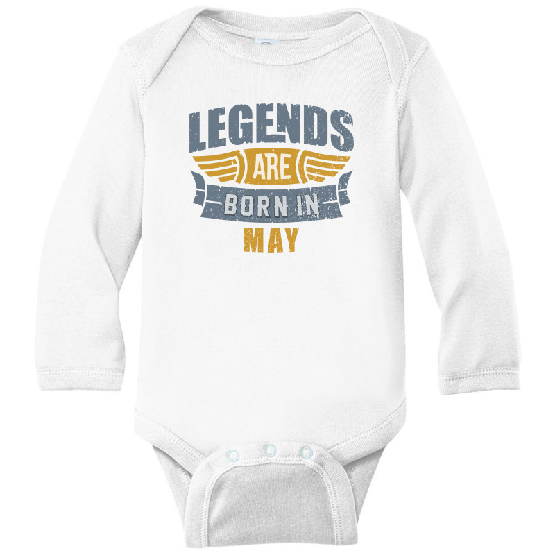 Legend Born May Long Sleeve Baby Bodysuit by hoseptrinty | Artistshot