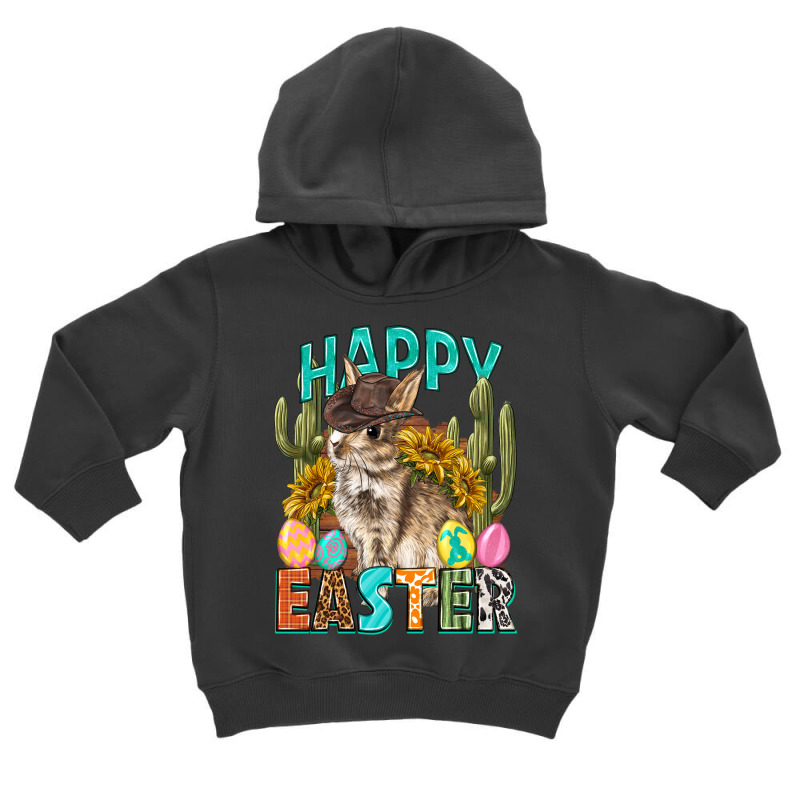 Happy Easter With Cowboy Elements Toddler Hoodie | Artistshot