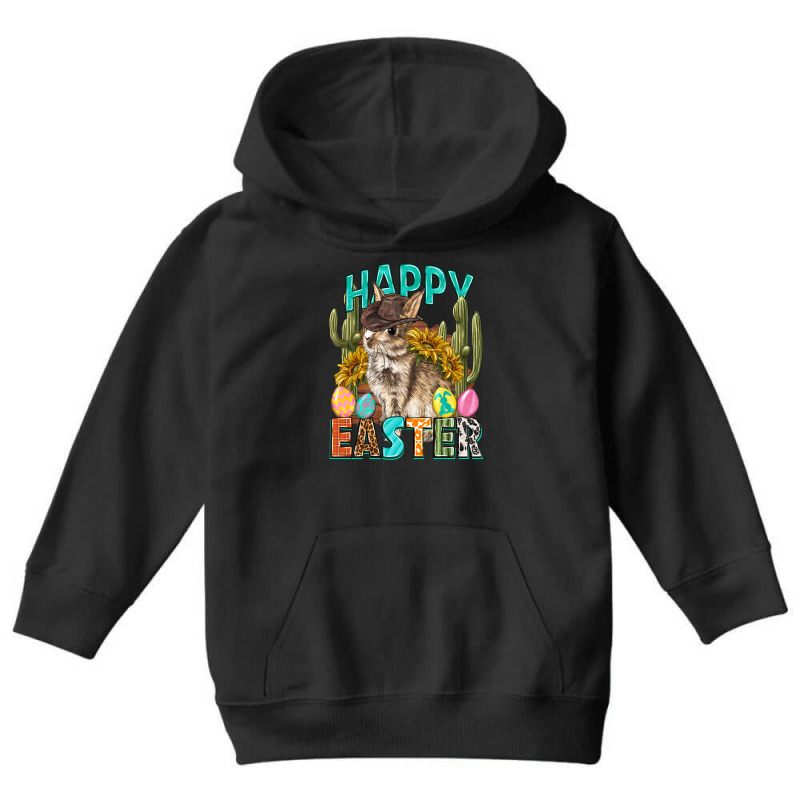 Happy Easter With Cowboy Elements Youth Hoodie | Artistshot