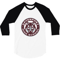 Davenport High School, Davenport 3/4 Sleeve Shirt | Artistshot