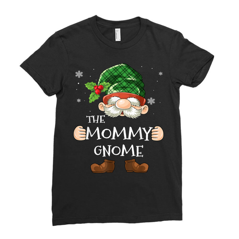 Mommy Gnome Matching Family Group Christmas Party Pajama T Shirt Ladies Fitted T-Shirt by men.adam | Artistshot