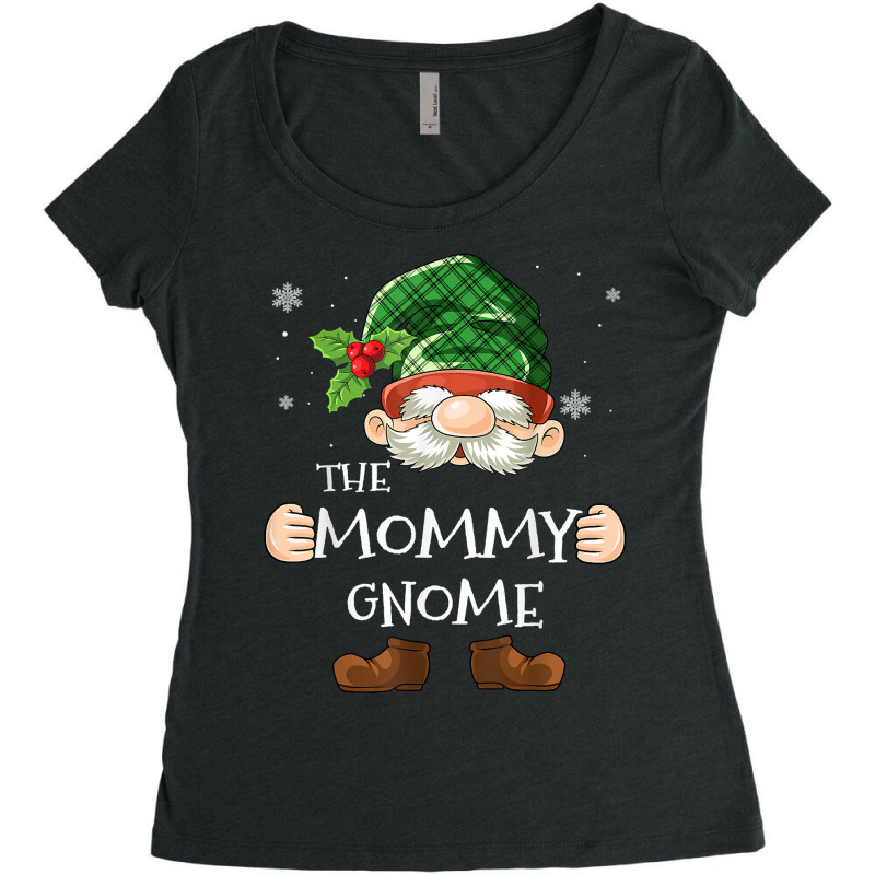 Mommy Gnome Matching Family Group Christmas Party Pajama T Shirt Women's Triblend Scoop T-shirt by men.adam | Artistshot