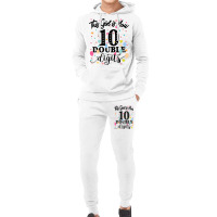 10th Birthday This Girl Is Now 10 Double Digits Hoodie & Jogger Set | Artistshot