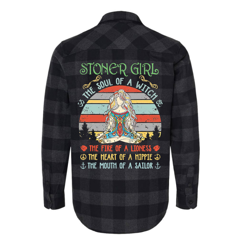 Stoner Girl Soul Of A Witch Mouth Of A Sailor Flannel Shirt | Artistshot