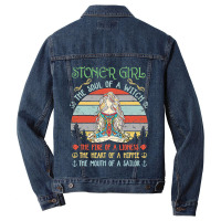 Stoner Girl Soul Of A Witch Mouth Of A Sailor Men Denim Jacket | Artistshot