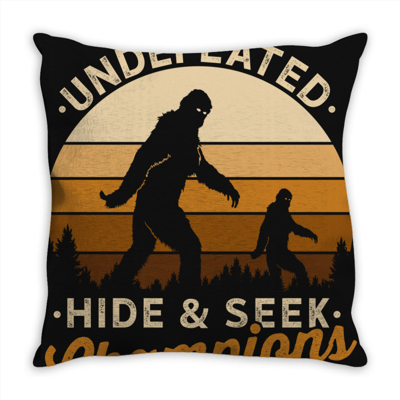 Hide And Seek Champion Undefeated 3 Throw Pillow | Artistshot