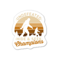 Hide And Seek Champion Undefeated 3 Sticker | Artistshot