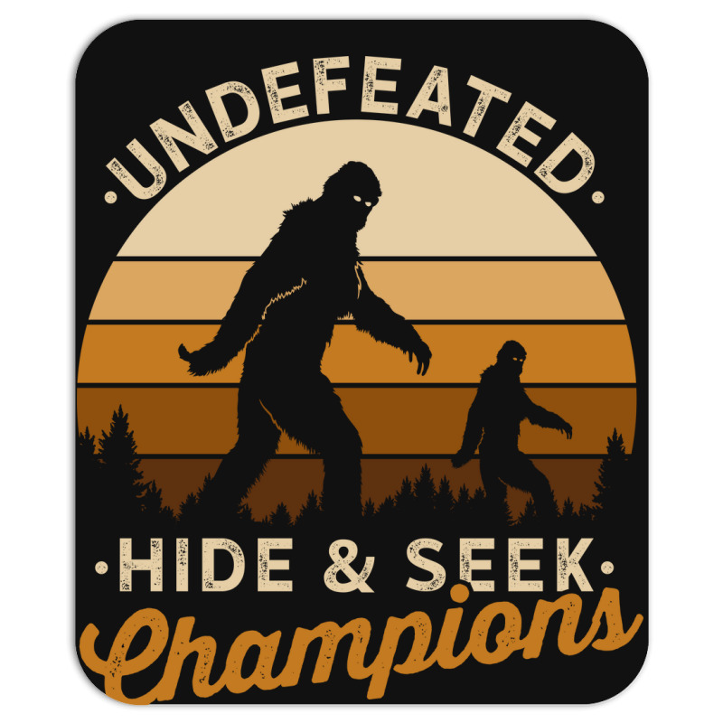 Hide And Seek Champion Undefeated 3 Mousepad | Artistshot