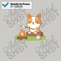 Corgi Toasting Marshmallow At Campfire Dtf Transfer | Artistshot