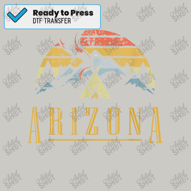 Vintage Arizona Mountains Camping Campfire Retro T Dtf Transfer | Artistshot