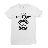 Hipsters Have Beards Ladies Fitted T-shirt | Artistshot