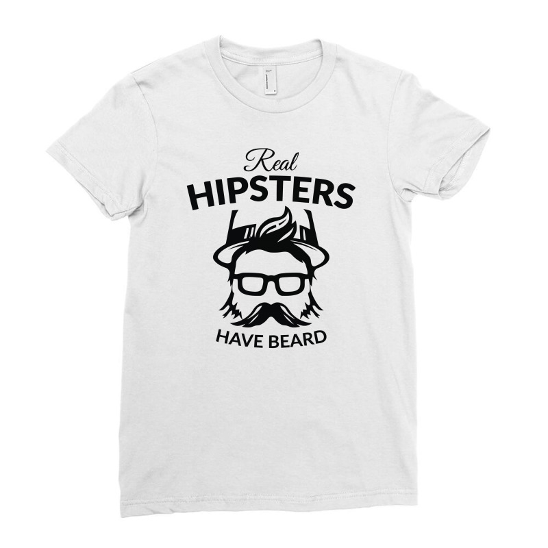 Hipsters Have Beards Ladies Fitted T-shirt | Artistshot