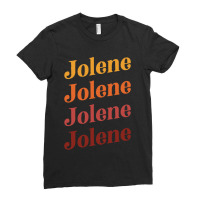 Jolene Retro Earth Toned Boho Design Ladies Fitted T-shirt | Artistshot