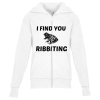 I Find You Ribbiting Youth Zipper Hoodie | Artistshot