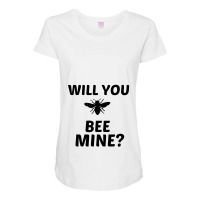 Will You Bee Mine Maternity Scoop Neck T-shirt | Artistshot