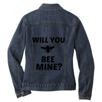 Will You Bee Mine Ladies Denim Jacket | Artistshot