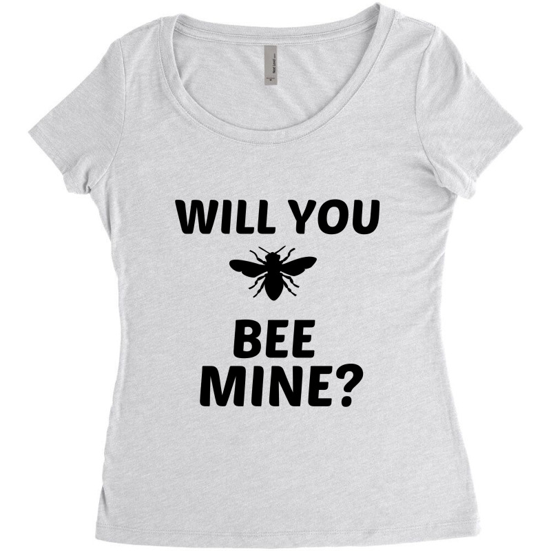 Will You Bee Mine Women's Triblend Scoop T-shirt by Perfect Designers | Artistshot