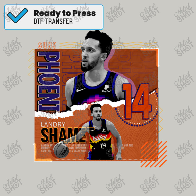 Landry Shamet Basketball Paper Poster Suns Dtf Transfer | Artistshot