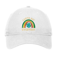 Rainbow Earth Day Adjustable Cap | Artistshot