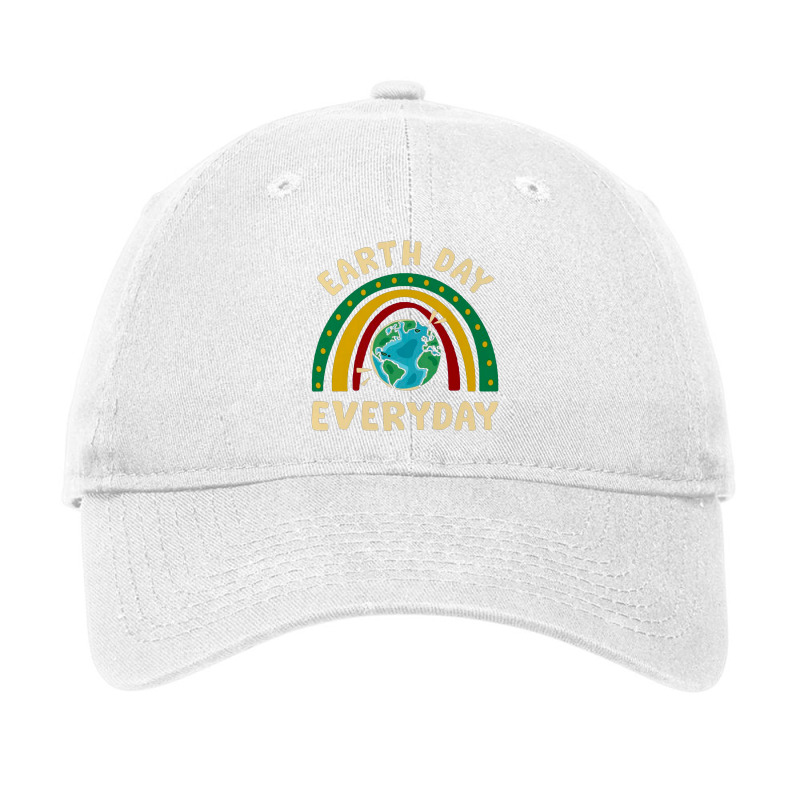 Rainbow Earth Day Adjustable Cap by opan | Artistshot