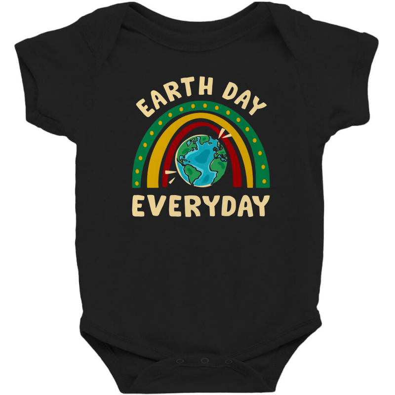 Rainbow Earth Day Baby Bodysuit by opan | Artistshot