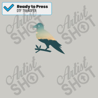 Colorful Forest Trees Under Calm Sky Crow Cute Crow Dtf Transfer | Artistshot