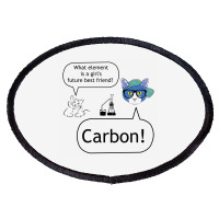 Carbon A Girl's Best Future Friend Oval Patch | Artistshot