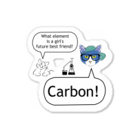 Carbon A Girl's Best Future Friend Sticker | Artistshot