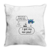 Charged Atom Throw Pillow | Artistshot