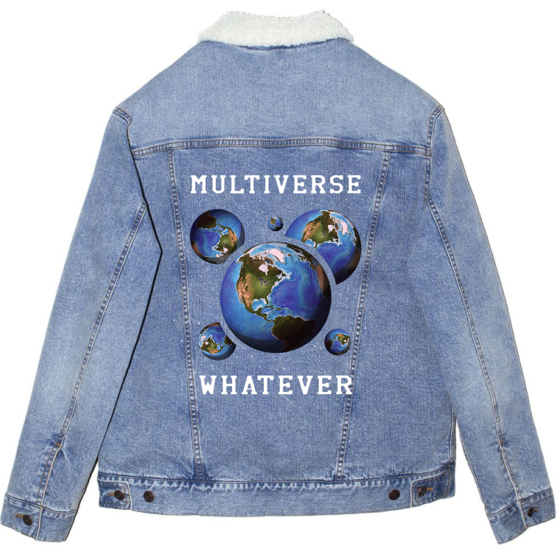 Parallel Dimension Astrophysics Astronomy Quantum  Unisex Sherpa-Lined Denim Jacket by MaximilianoMonroe | Artistshot