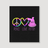 Pottery Ceramics Artist Peace Love Pottery Portrait Canvas Print | Artistshot