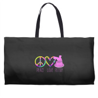 Pottery Ceramics Artist Peace Love Pottery Weekender Totes | Artistshot