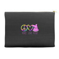 Pottery Ceramics Artist Peace Love Pottery Accessory Pouches | Artistshot