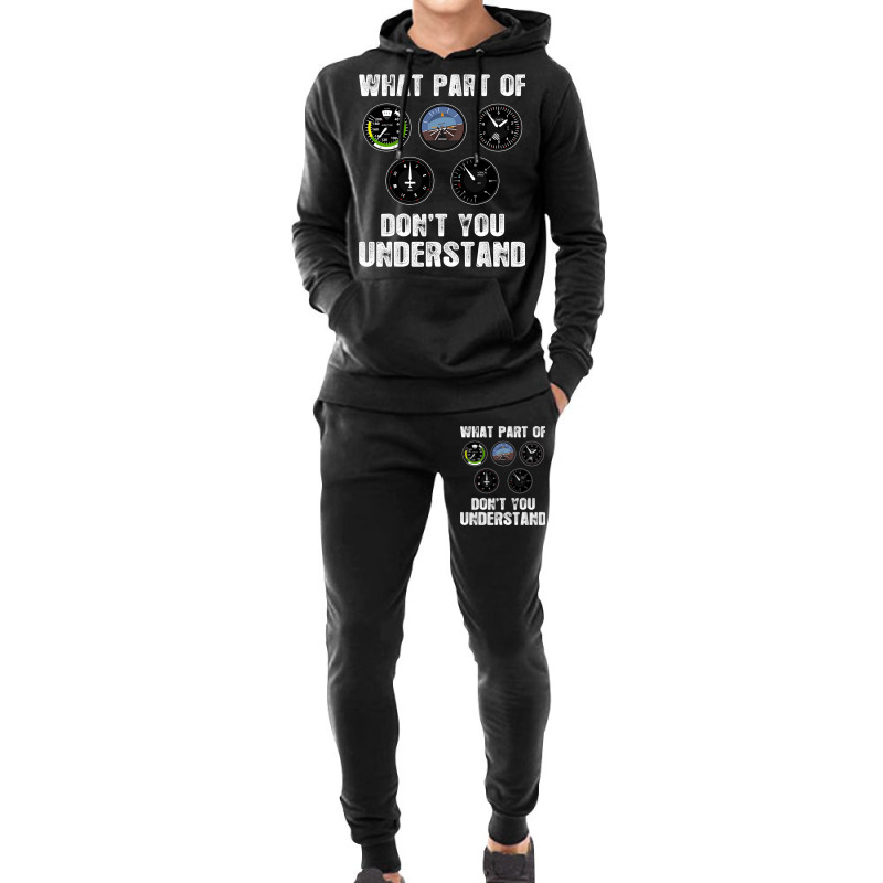 Pilot Airplane Airline What Part Of Dont You Under Hoodie & Jogger Set | Artistshot