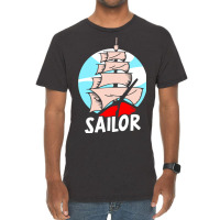 Sailor Sailing Sailboat Sail Captain Vintage T-shirt | Artistshot