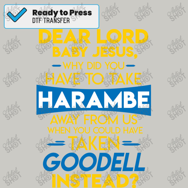 Why Harambe And Not Goodell DTF Transfer by mattyyboydeq | Artistshot